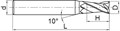 Фреза твердосплавная PM-2EP-D2.5-M12 KMG405 1113 - фото 7683
